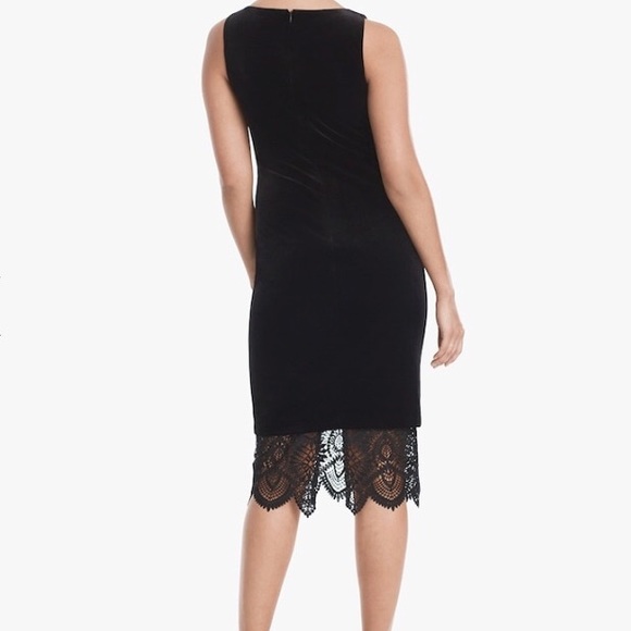 WHBM NWT Dress Velvet Sheath - Picture 5 of 7